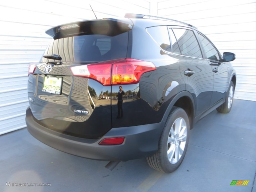2013 RAV4 Limited - Black / Black photo #4