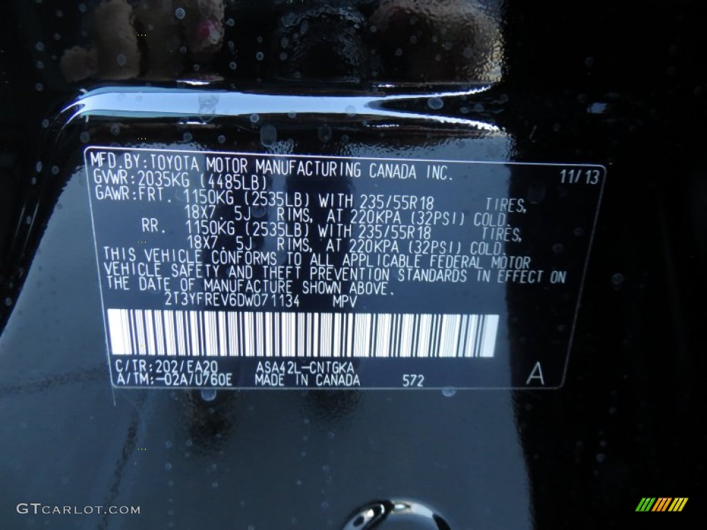 2013 RAV4 Limited - Black / Black photo #38