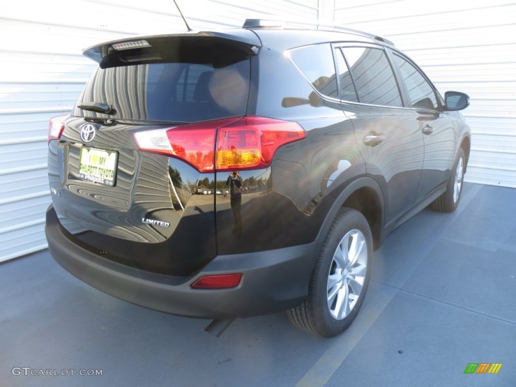 2013 RAV4 Limited - Black / Black photo #4