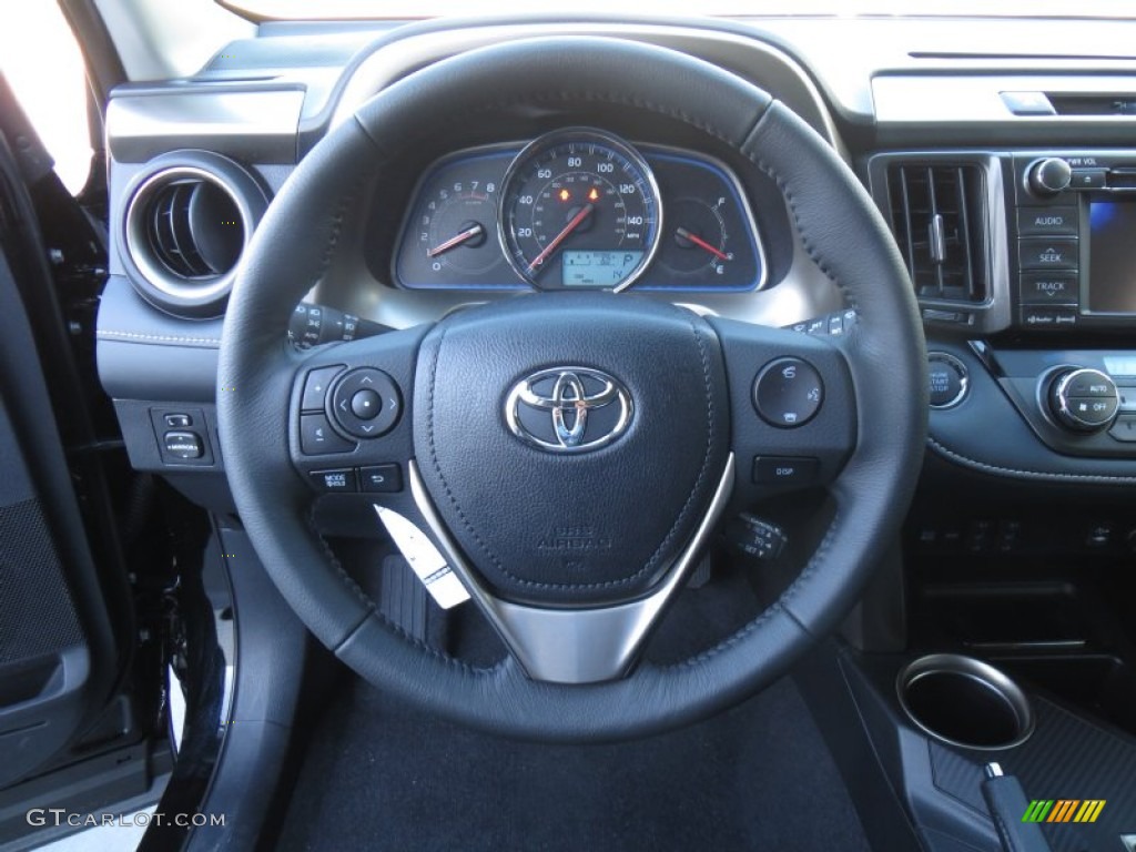 2013 RAV4 Limited - Black / Black photo #34