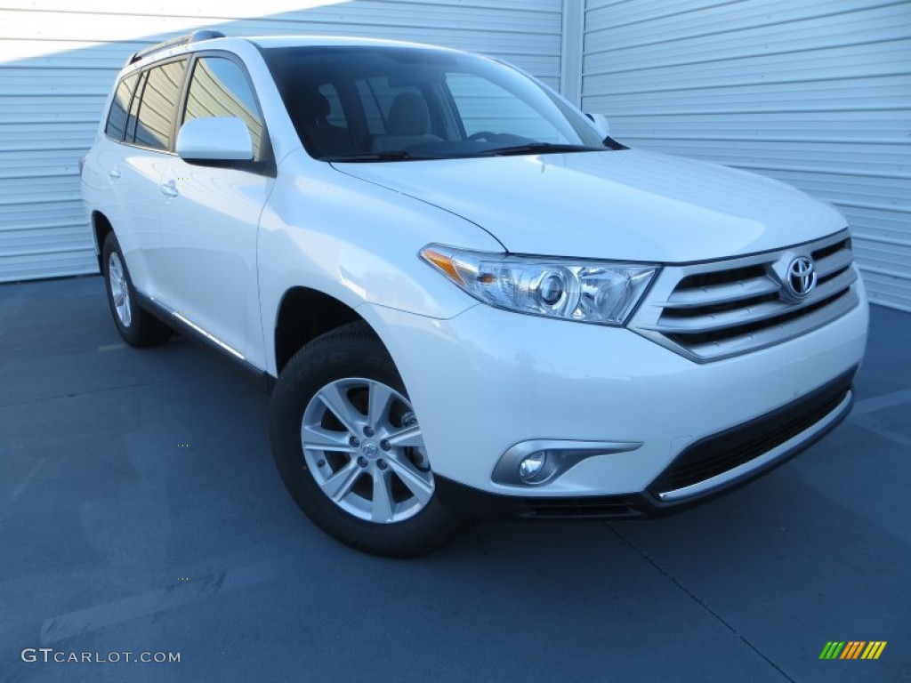2013 Highlander  - Blizzard White Pearl / Ash photo #1