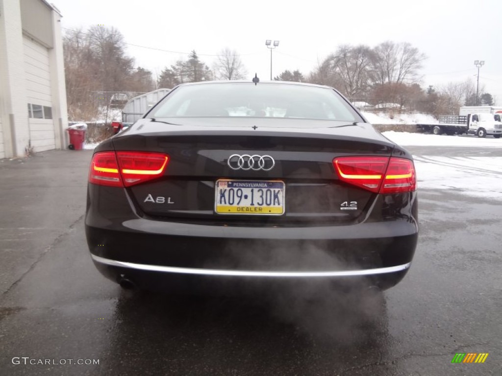 2011 A8 L 4.2 FSI quattro - Oolong Grey Metallic / Black photo #11