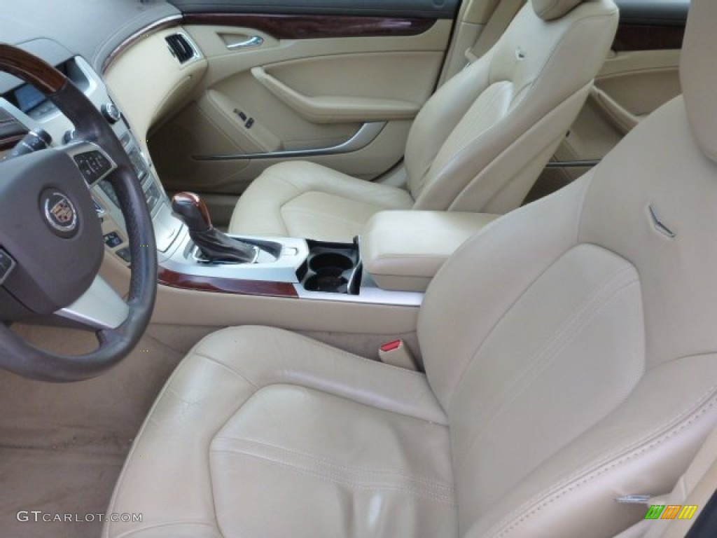 2009 CTS 4 AWD Sedan - White Diamond Tri-Coat / Cashmere/Cocoa photo #4