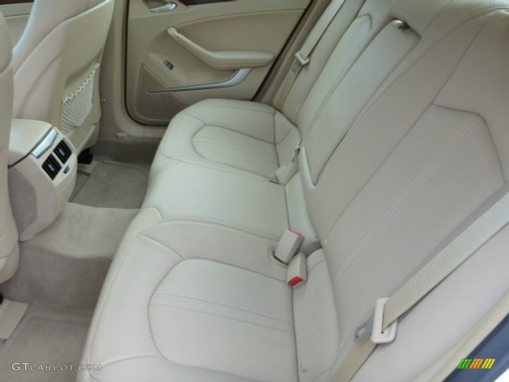 2009 CTS 4 AWD Sedan - White Diamond Tri-Coat / Cashmere/Cocoa photo #5