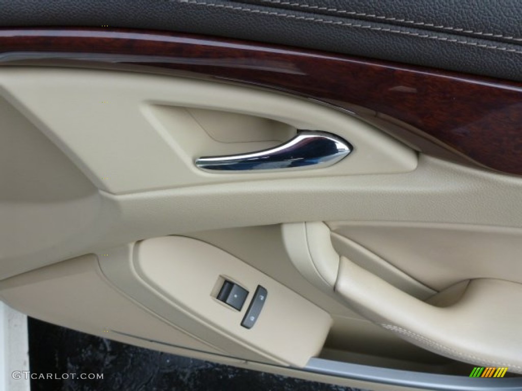 2009 CTS 4 AWD Sedan - White Diamond Tri-Coat / Cashmere/Cocoa photo #13