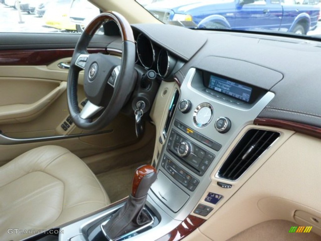 2009 CTS 4 AWD Sedan - White Diamond Tri-Coat / Cashmere/Cocoa photo #14