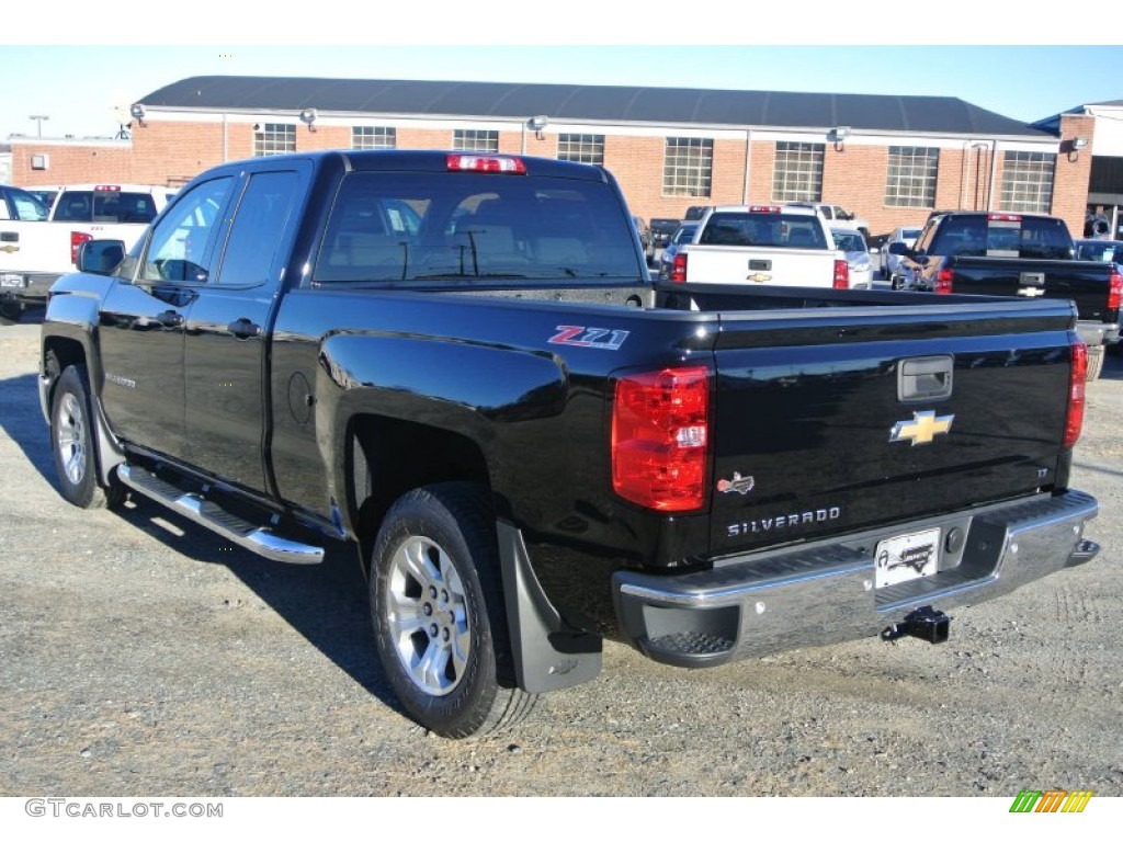 2014 Silverado 1500 LTZ Z71 Double Cab 4x4 - Black / Jet Black/Dark Ash photo #4