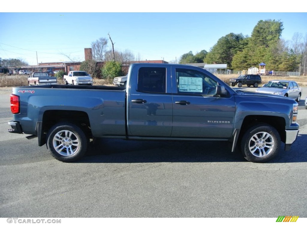 Blue Granite Metallic 2014 Chevrolet Silverado 1500 LT Double Cab 4x4 Exterior Photo #88964206
