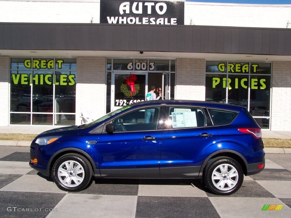 2013 Escape S - Deep Impact Blue Metallic / Charcoal Black photo #1