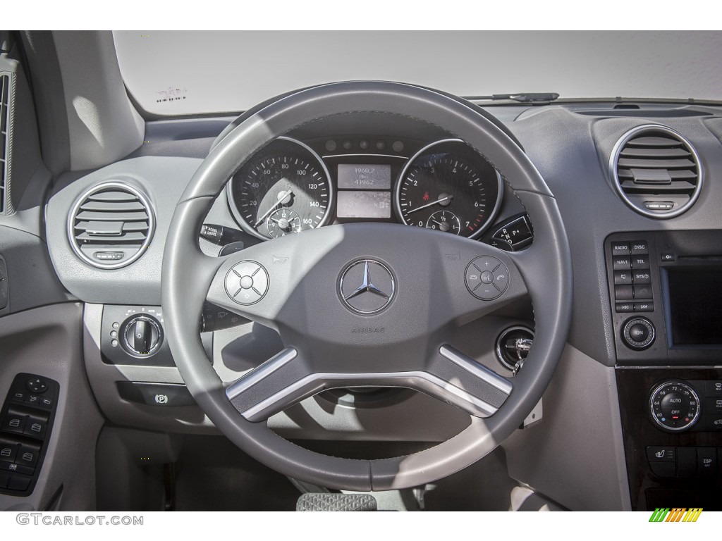 2011 Mercedes-Benz ML 350 Ash Steering Wheel Photo #88966075