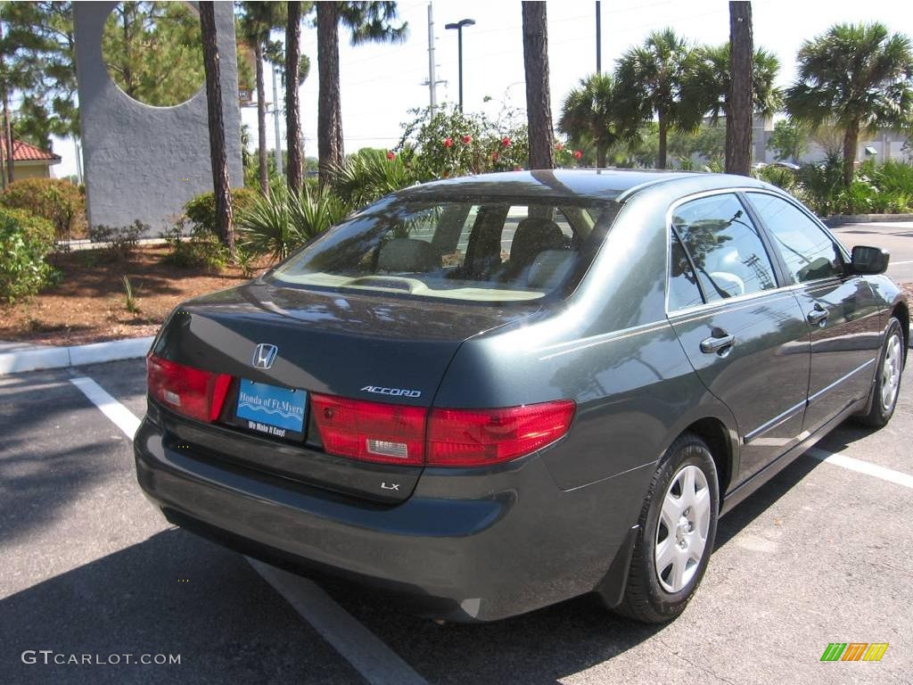 2005 Accord LX Sedan - Deep Green Pearl / Ivory photo #3