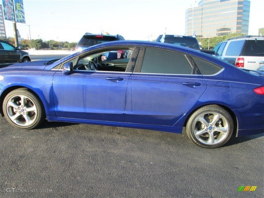 2013 Fusion SE 1.6 EcoBoost - Deep Impact Blue Metallic / Charcoal Black photo #3