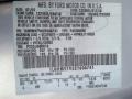  2002 Continental  Silver Frost Metallic Color Code TS