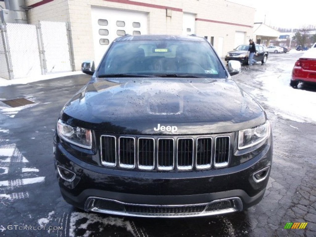 2014 Grand Cherokee Limited 4x4 - Brilliant Black Crystal Pearl / Morocco Black photo #3