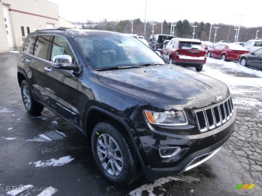 2014 Grand Cherokee Limited 4x4 - Brilliant Black Crystal Pearl / Morocco Black photo #4