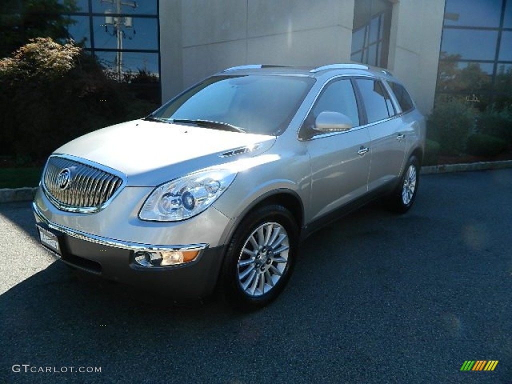 2008 Enclave CXL AWD - Platinum Metallic / Ebony/Ebony photo #3