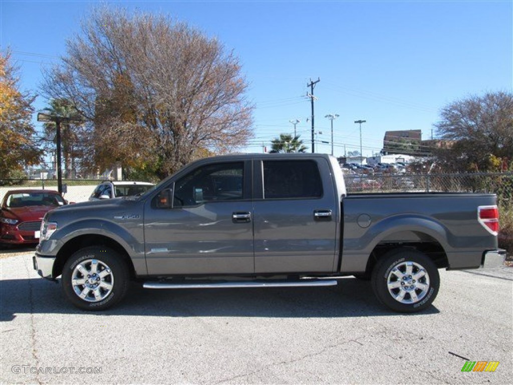 2014 F150 XLT SuperCrew - Sterling Grey / Steel Grey photo #2