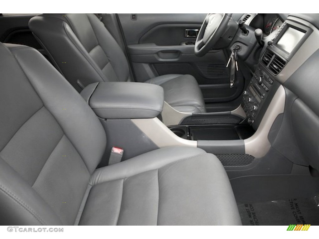 2007 Pilot EX-L - Nimbus Gray Metallic / Gray photo #25