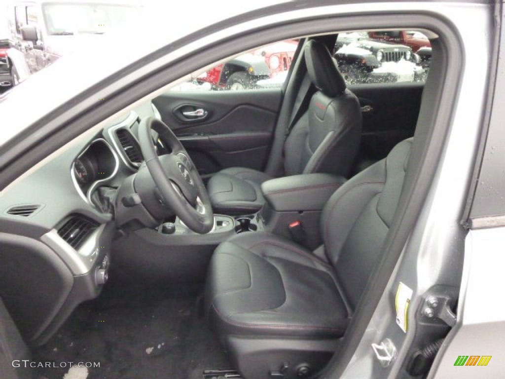 Morocco - Black Interior 2014 Jeep Cherokee Trailhawk 4x4 Photo #88970074
