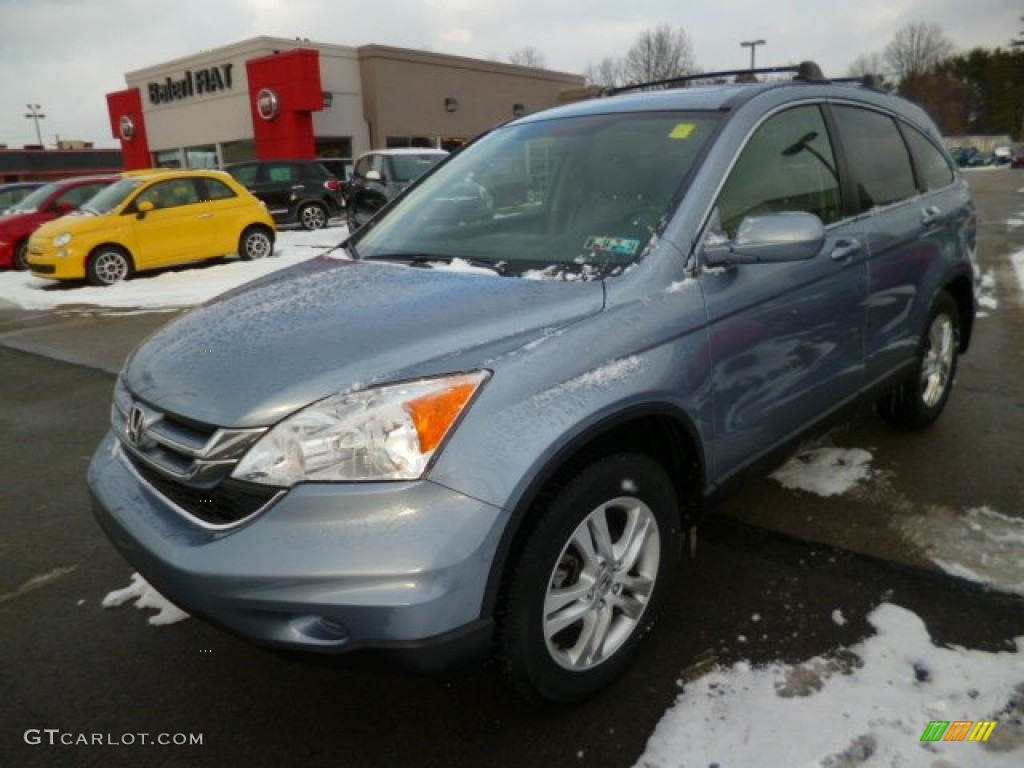 2011 CR-V EX-L 4WD - Glacier Blue Metallic / Gray photo #3