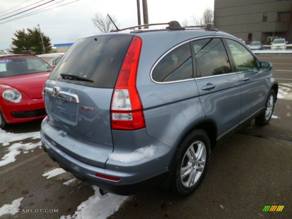 2011 CR-V EX-L 4WD - Glacier Blue Metallic / Gray photo #6