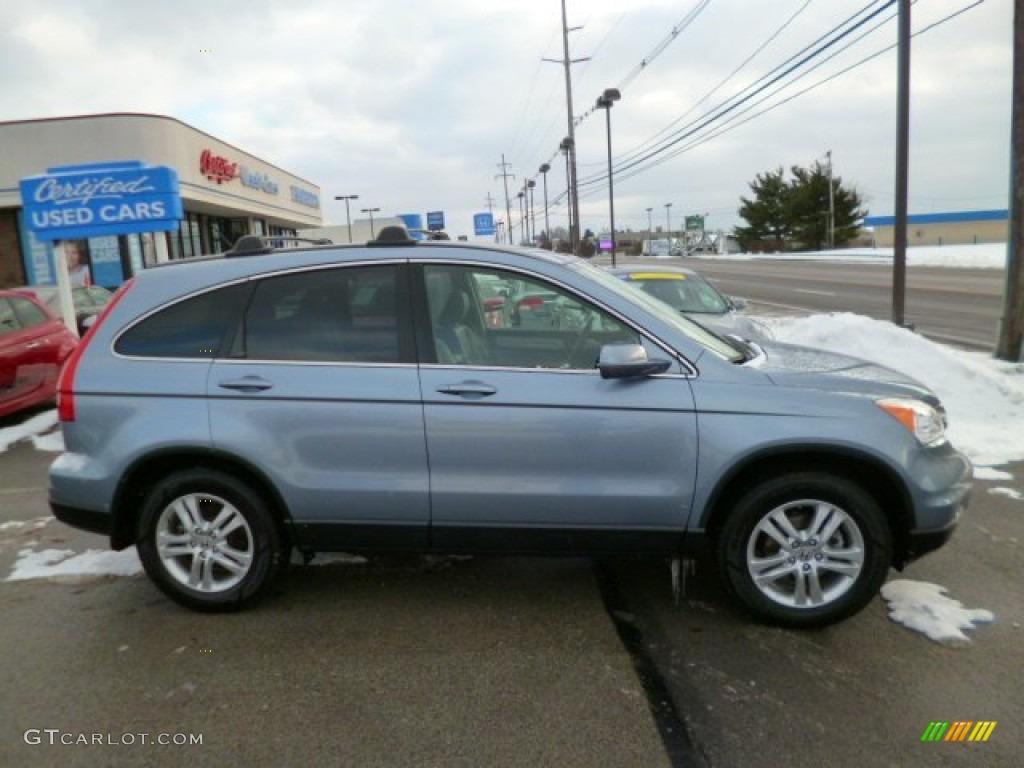 2011 CR-V EX-L 4WD - Glacier Blue Metallic / Gray photo #7