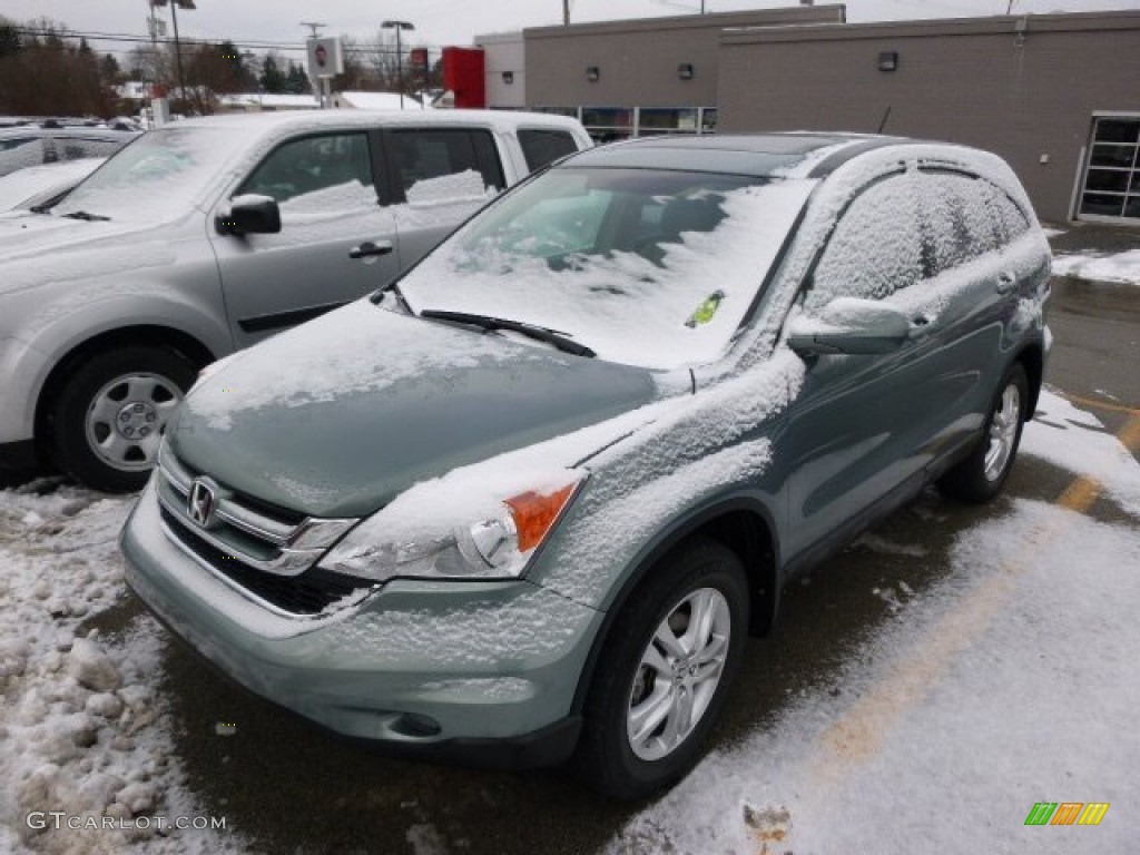 2011 CR-V EX-L 4WD - Opal Sage Metallic / Ivory photo #3