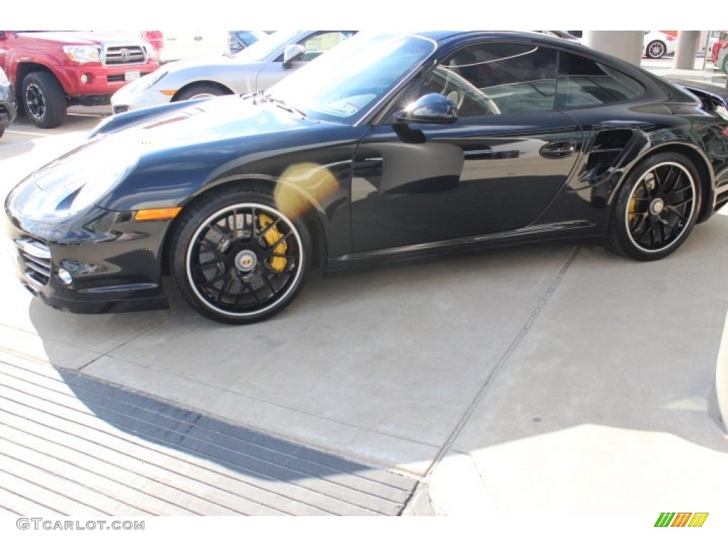 2012 911 Turbo S Coupe - Black / Black photo #4