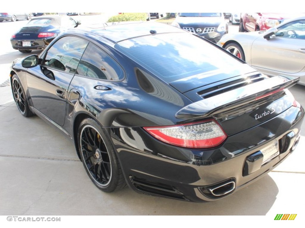 2012 911 Turbo S Coupe - Black / Black photo #5