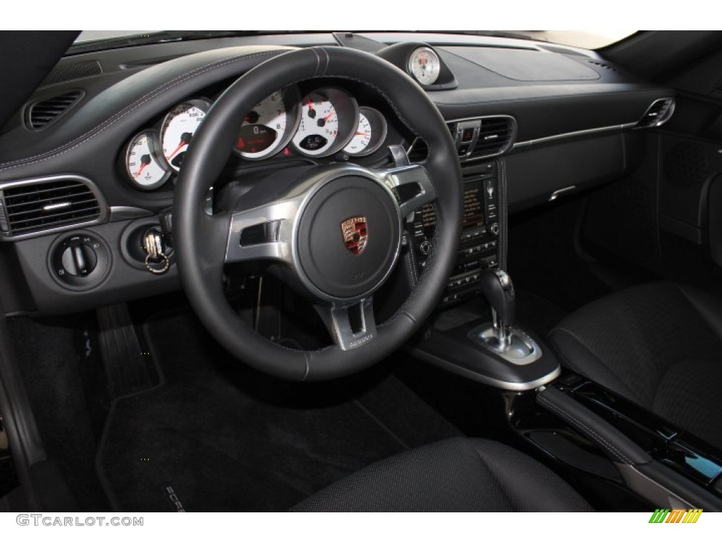 2012 911 Turbo S Coupe - Black / Black photo #16