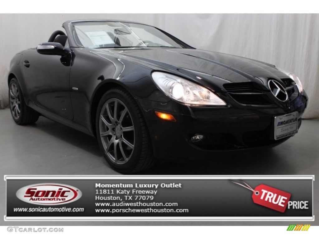 2008 SLK 280 Roadster - Black / Black photo #1