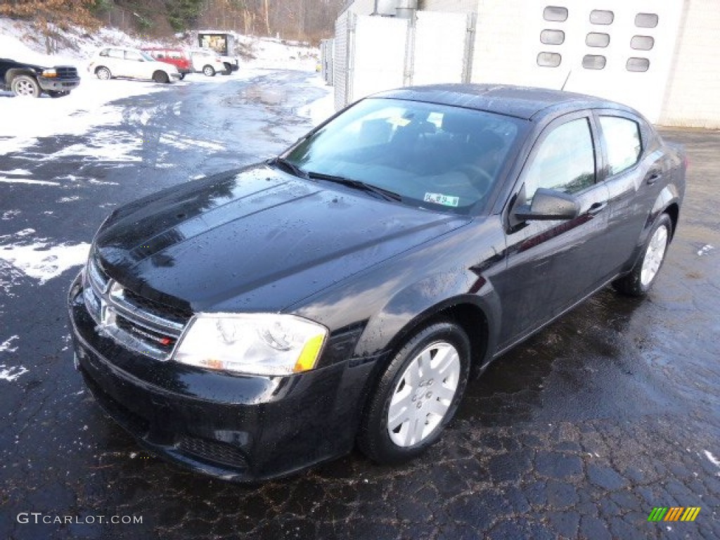 Black Clear Coat 2014 Dodge Avenger SE Exterior Photo #88974559