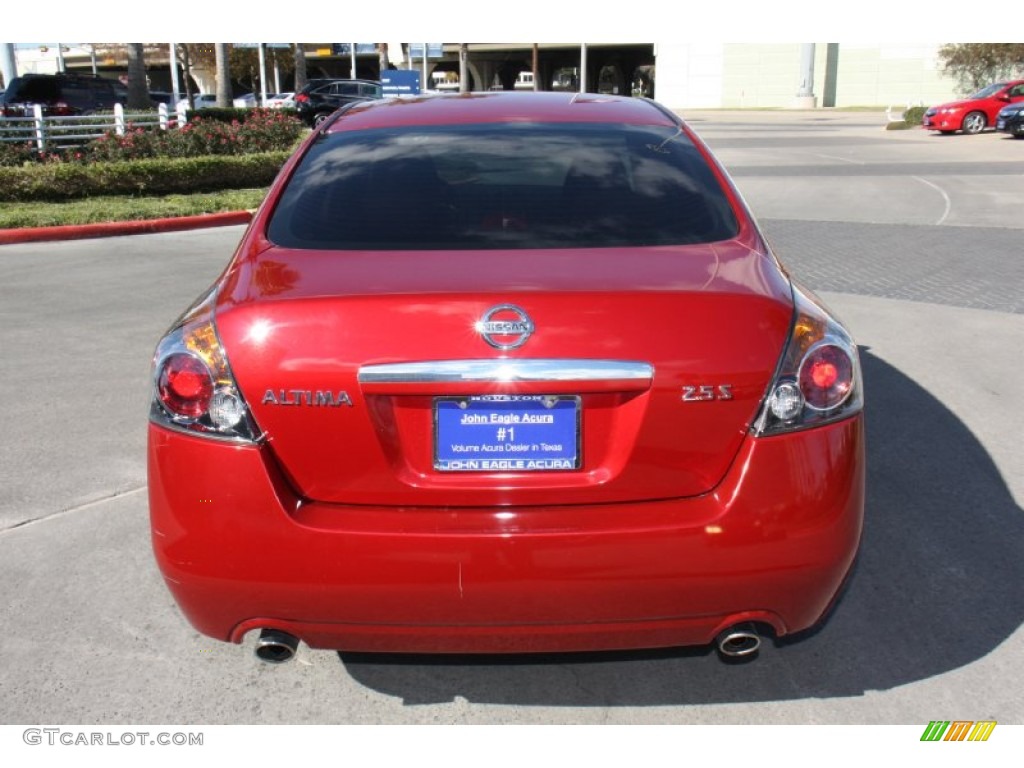2009 Altima 2.5 S - Red Brick Metallic / Charcoal photo #4
