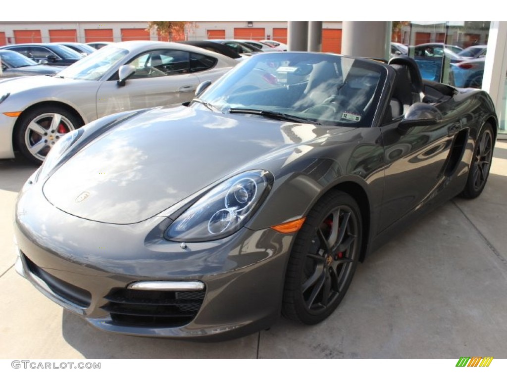 Agate Grey Metallic 2014 Porsche Boxster S Exterior Photo #88974940