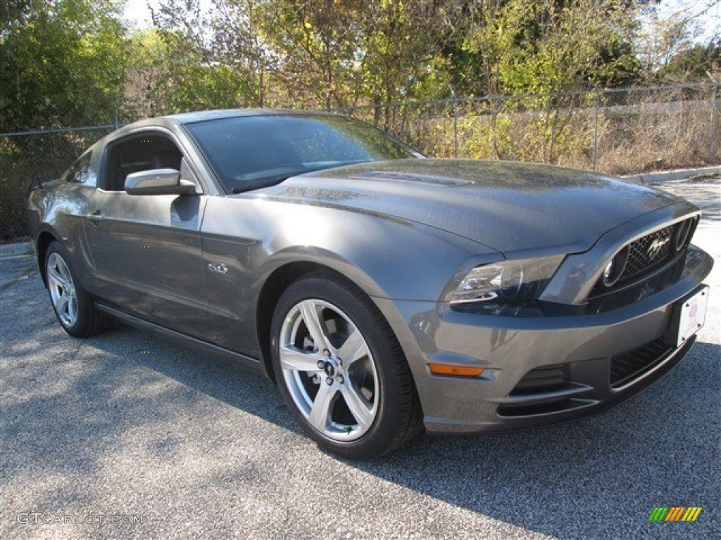 2014 Mustang GT Premium Coupe - Sterling Gray / Charcoal Black photo #7