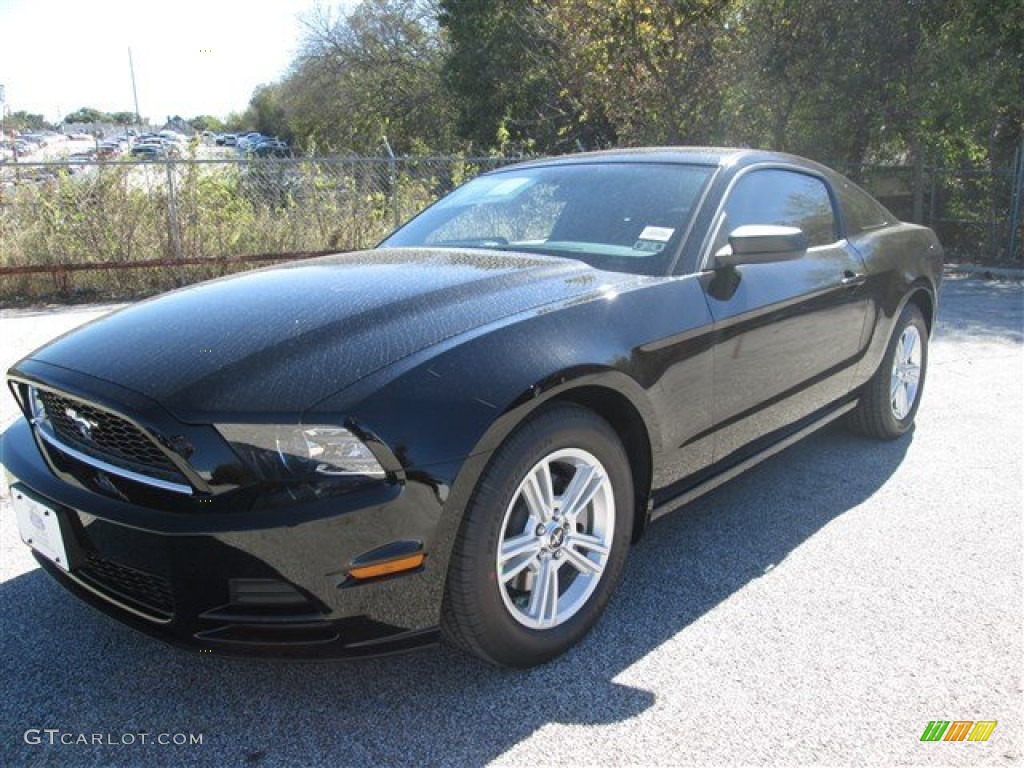 2014 Mustang V6 Coupe - Black / Charcoal Black photo #1