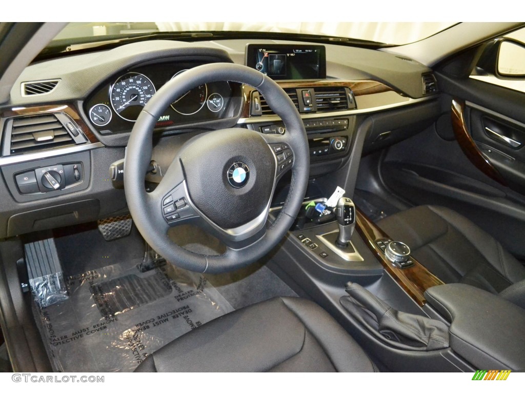Black Interior 2014 BMW 3 Series 328i Sedan Photo #88977142