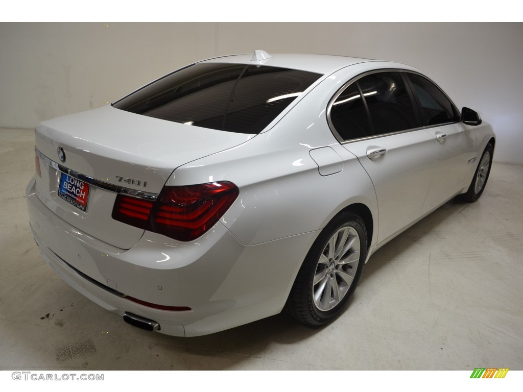 2013 7 Series 740i Sedan - Alpine White / Black photo #5