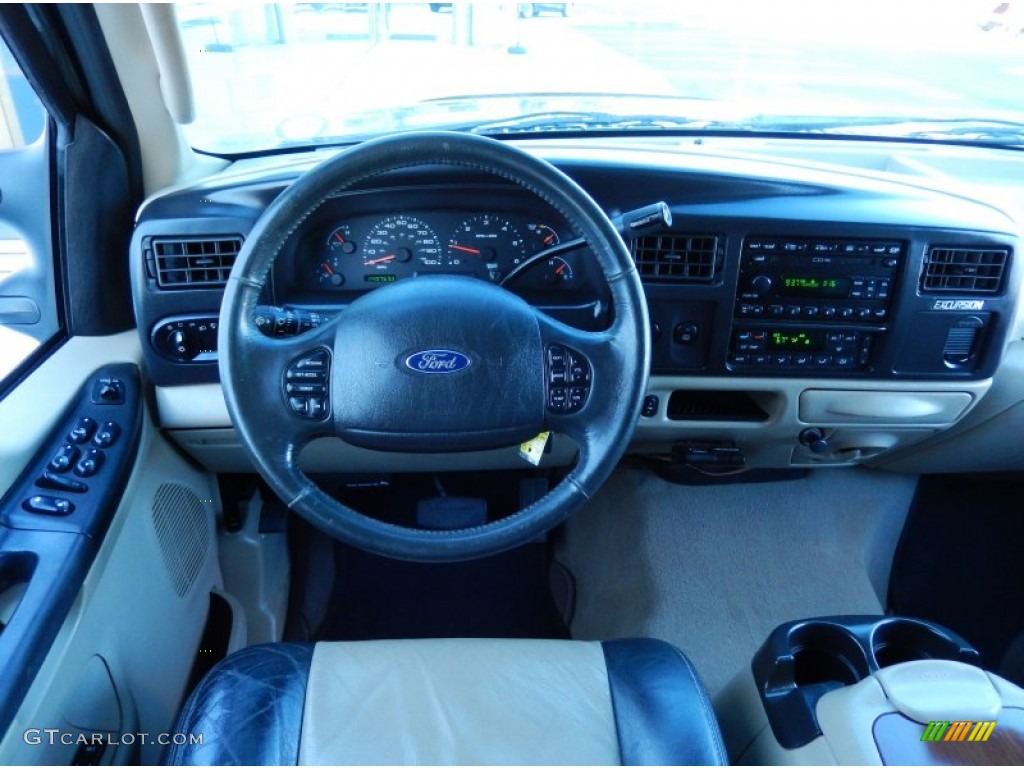 2005 Ford Excursion Eddie Bauer Medium Pebble Dashboard Photo #88979770