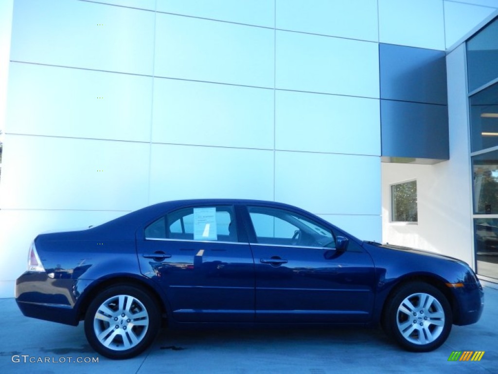 2006 Fusion SEL V6 - Dark Blue Pearl Metallic / Charcoal Black photo #5