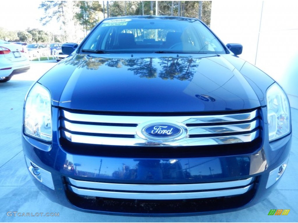 2006 Fusion SEL V6 - Dark Blue Pearl Metallic / Charcoal Black photo #7
