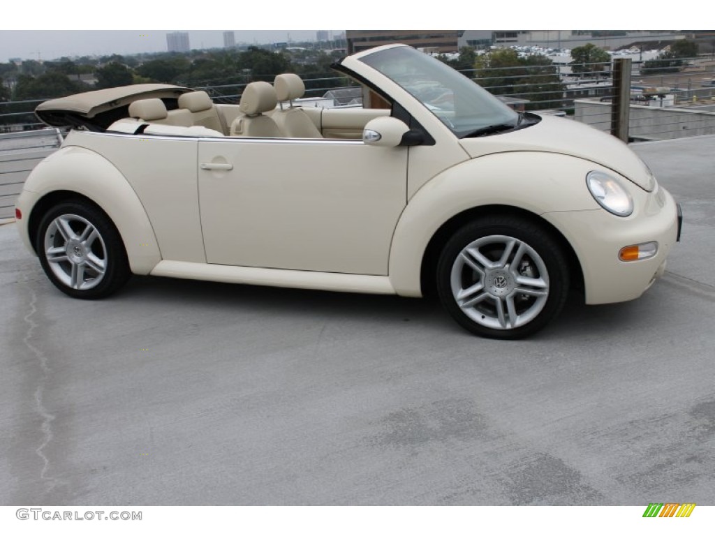 2004 New Beetle GLS 1.8T Convertible - Campanella White / Cream Beige photo #2