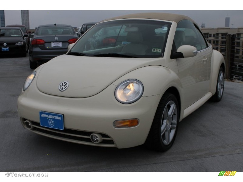 2004 New Beetle GLS 1.8T Convertible - Campanella White / Cream Beige photo #5