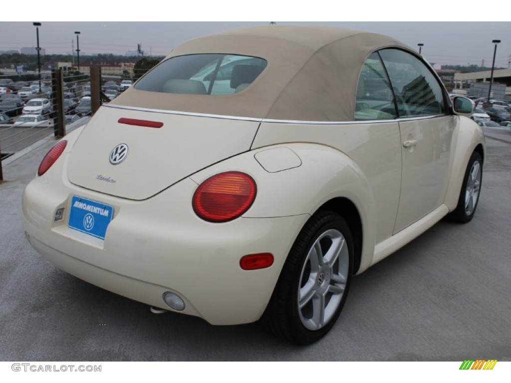 2004 New Beetle GLS 1.8T Convertible - Campanella White / Cream Beige photo #11