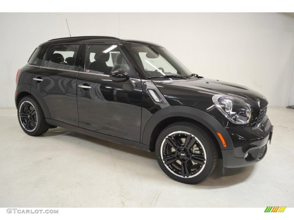 Absolute Black Metallic 2014 Mini Cooper S Countryman Exterior Photo #88980727