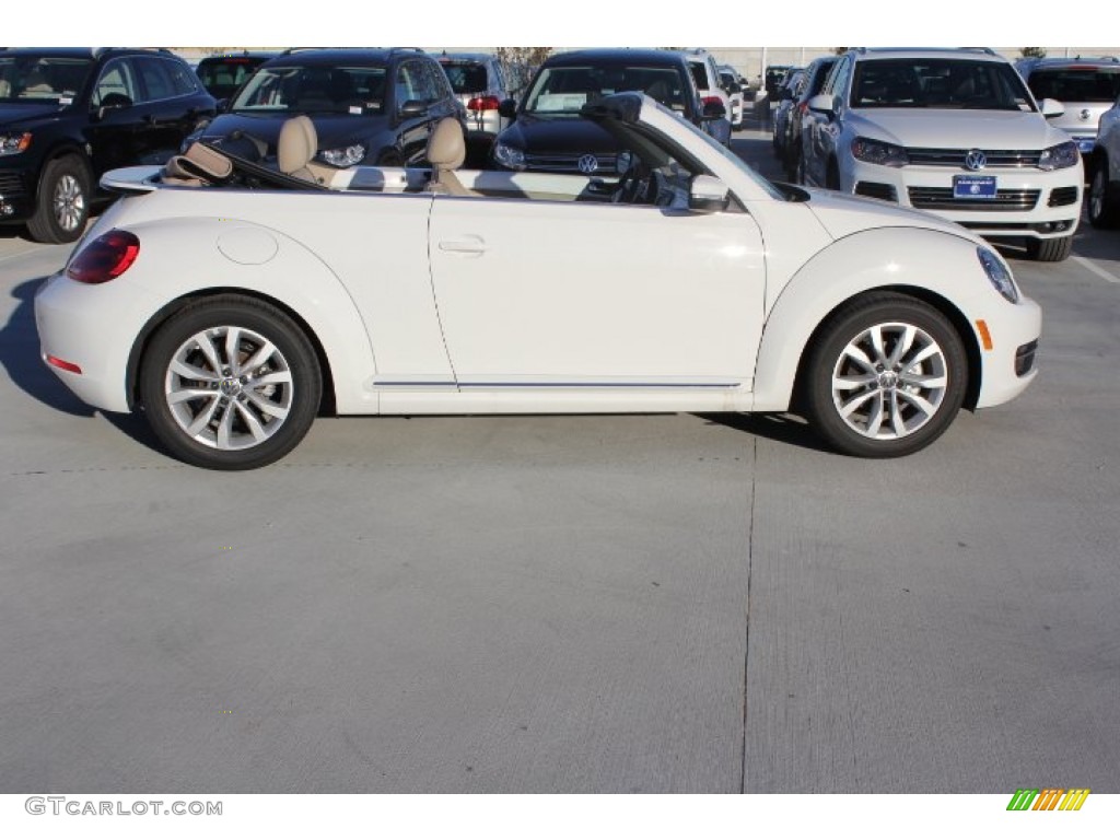 2014 Beetle TDI Convertible - Pure White / Beige photo #4