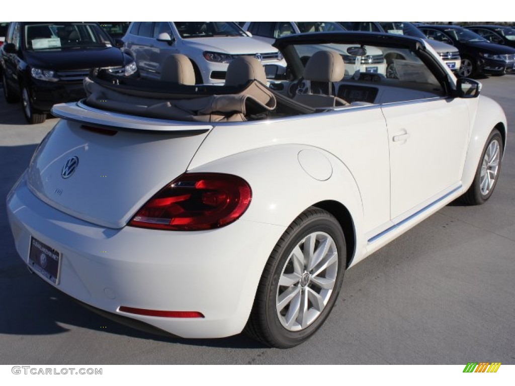 2014 Beetle TDI Convertible - Pure White / Beige photo #5
