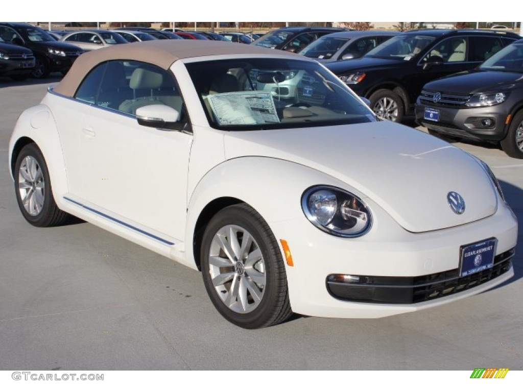 2014 Beetle TDI Convertible - Pure White / Beige photo #8