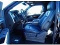 Limited Marina Blue Leather Interior Photo for 2014 Ford F150 #88982653