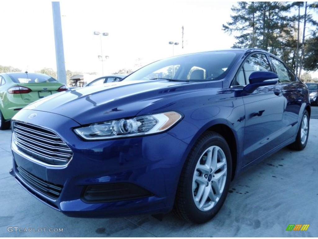Deep Impact Blue 2014 Ford Fusion SE EcoBoost Exterior Photo #88983490